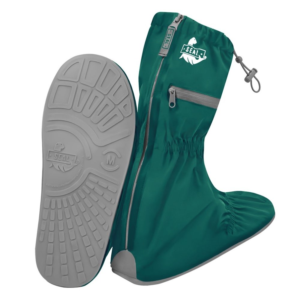 Reusable Waterproof Shoe Cover - Jade/Gray